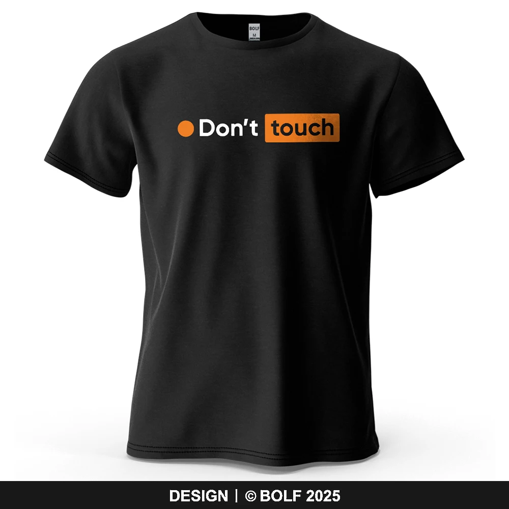 Herren Dont Touch Grafik-Kurzarm-T-Shirt aus 100 % Baumwolle, atmungsaktiv, Vintage-Druck, Tops, T-Shirt für Damen, Sommer, lässige Sportbekleidung
