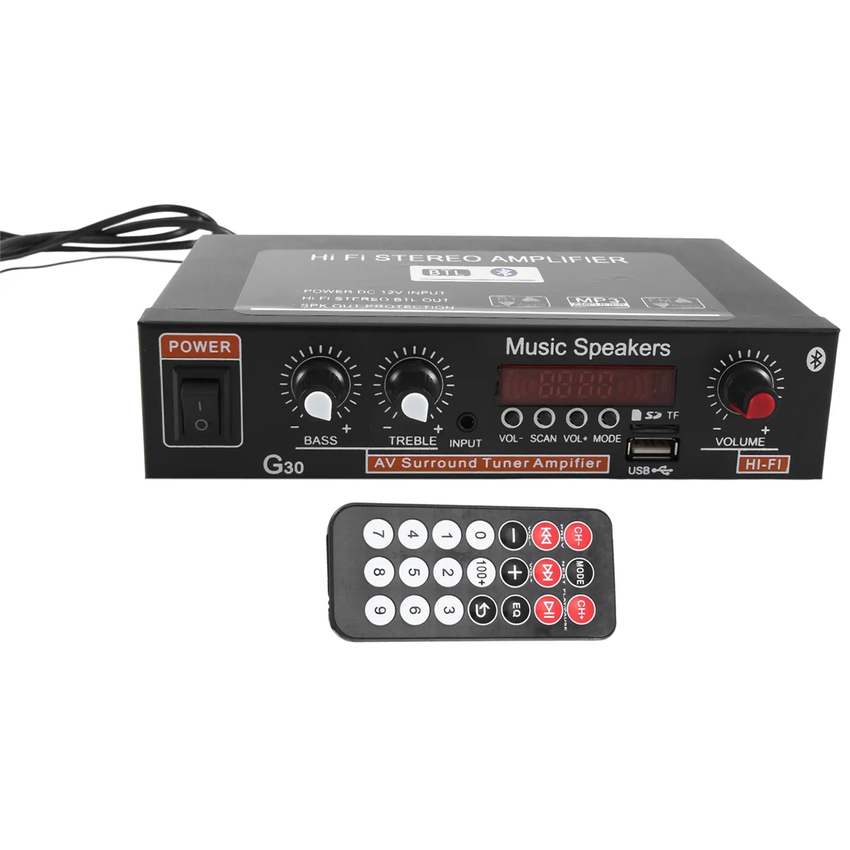 

European Regulations G30 Digital Power Amplifier 800W Power Audio Amplifier General Car Supplies EU Plug