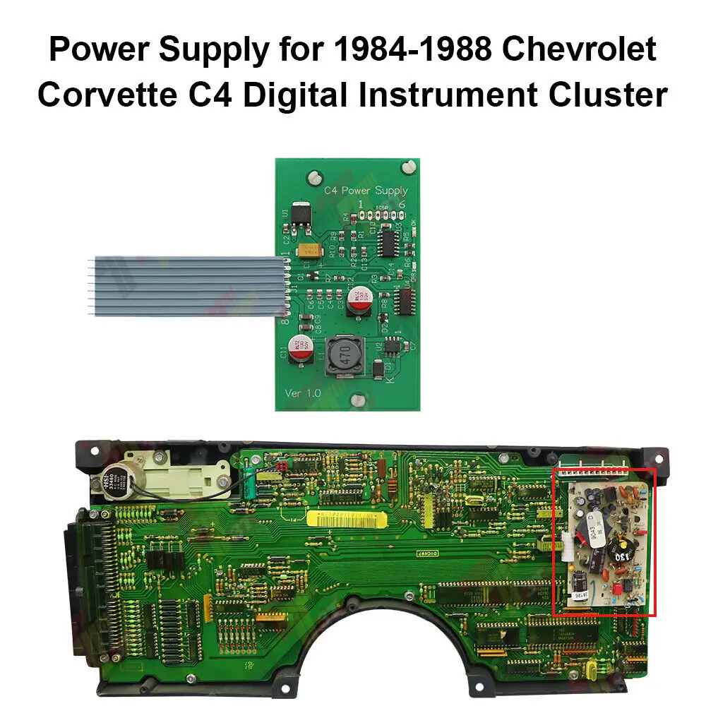 

Power Supply for Chevrolet Corvette C4 Digital Instrument Cluster 84-88