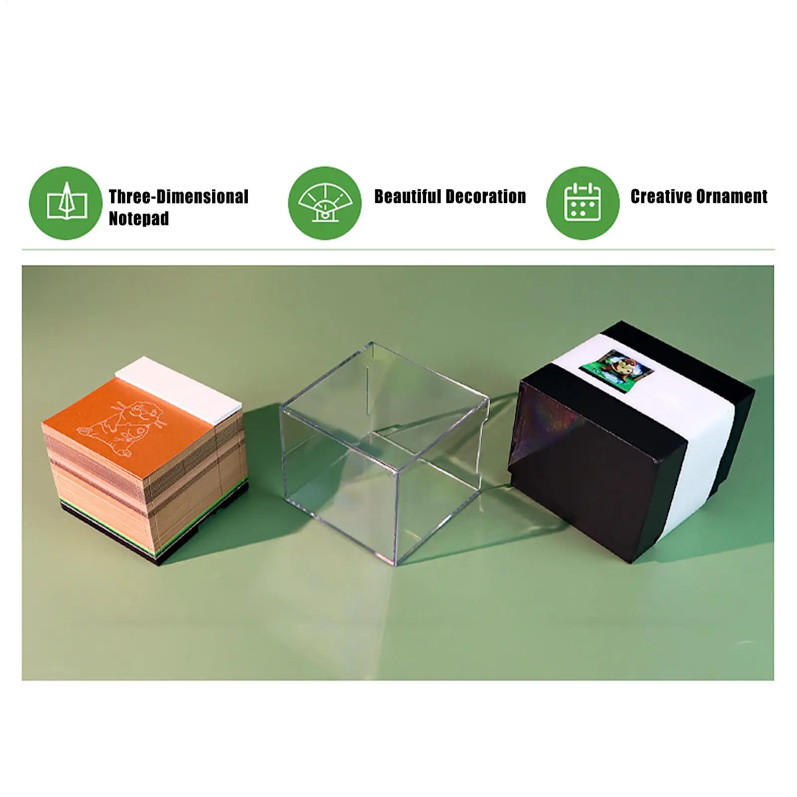 2026 دفتر تقويم مكتبي ثلاثي الأبعاد مع غطاء أكريليك للمنزل والمكتب والمدرسة والشقة وغرفة النوم والحضانة والسفر هدية الحفلات #3