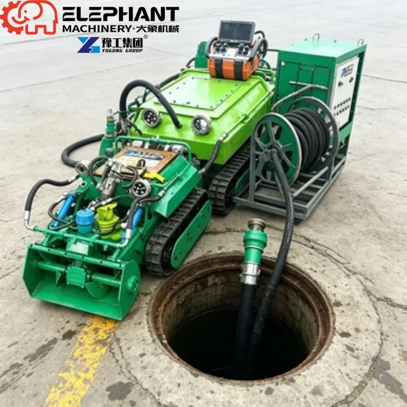 Crawler Type Submersible Dredging Robot Efficient Sludge Cleaning Equipment for Sewer Drain