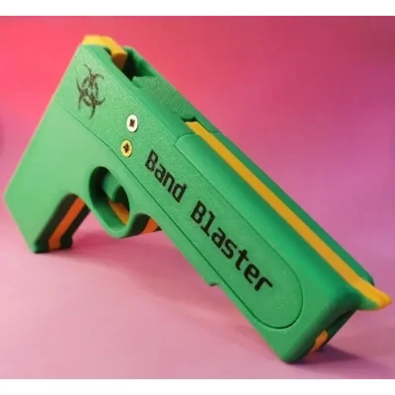 3DPrint 창의적이고 간단한 어린이7연속 화재 고무줄 총 장난감