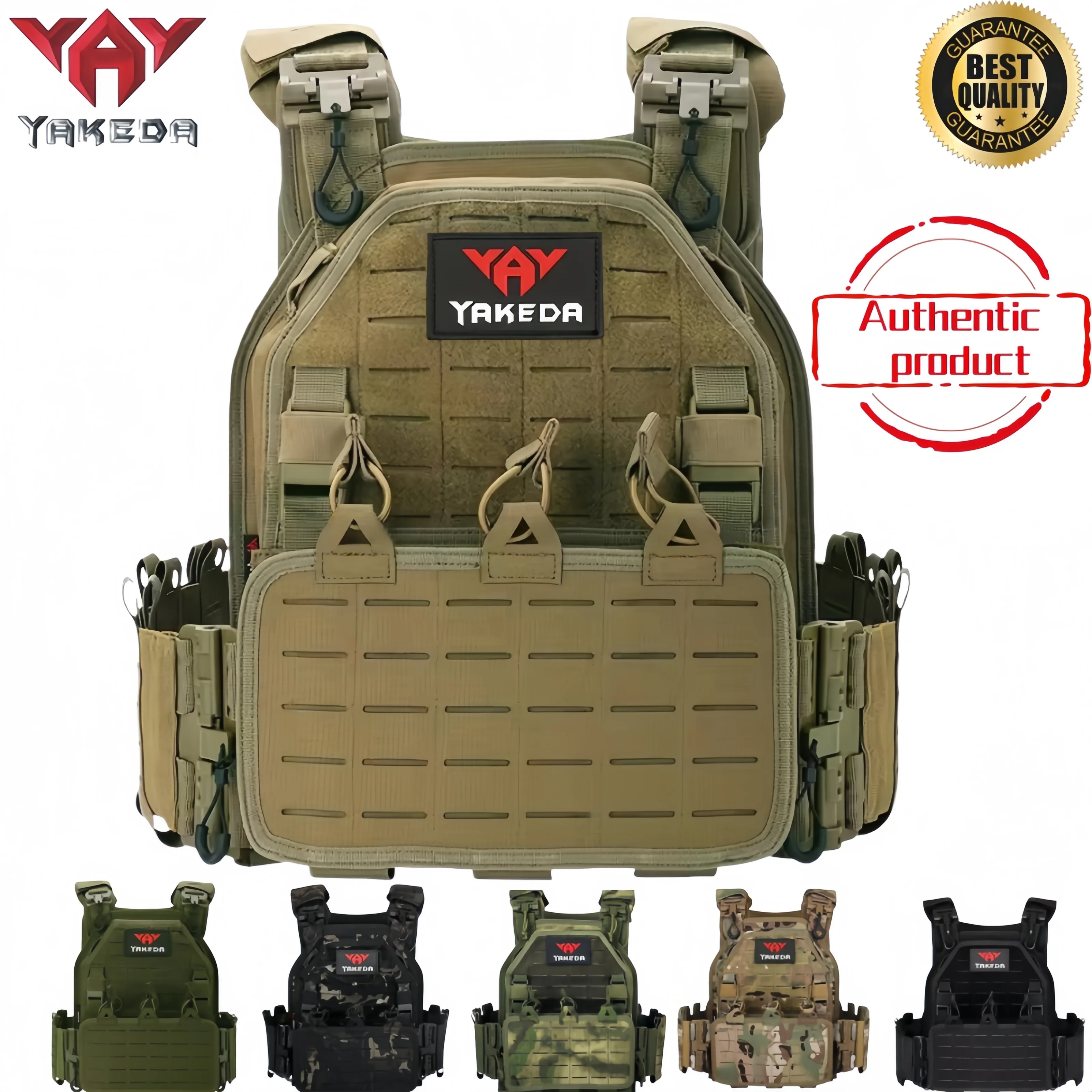 

Тактический жилет YAKEDA 6094, быстросъемный, с лазерной резкой, для охоты на открытом воздухе, черный, высококачественный.