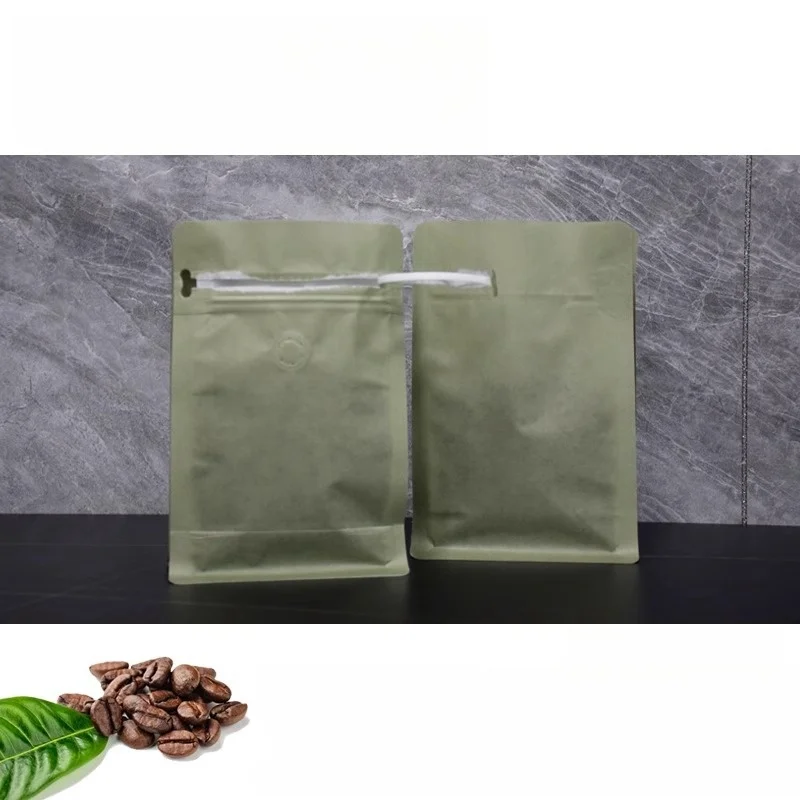 StoBag 50 قطعة 250 جرام أكياس حبوب البن الورقية القطنية الملونة التعبئة والتغليف مع صمام مختوم لتخزين مسحوق المكسرات الحقائب القابلة لإعادة الاستخدام