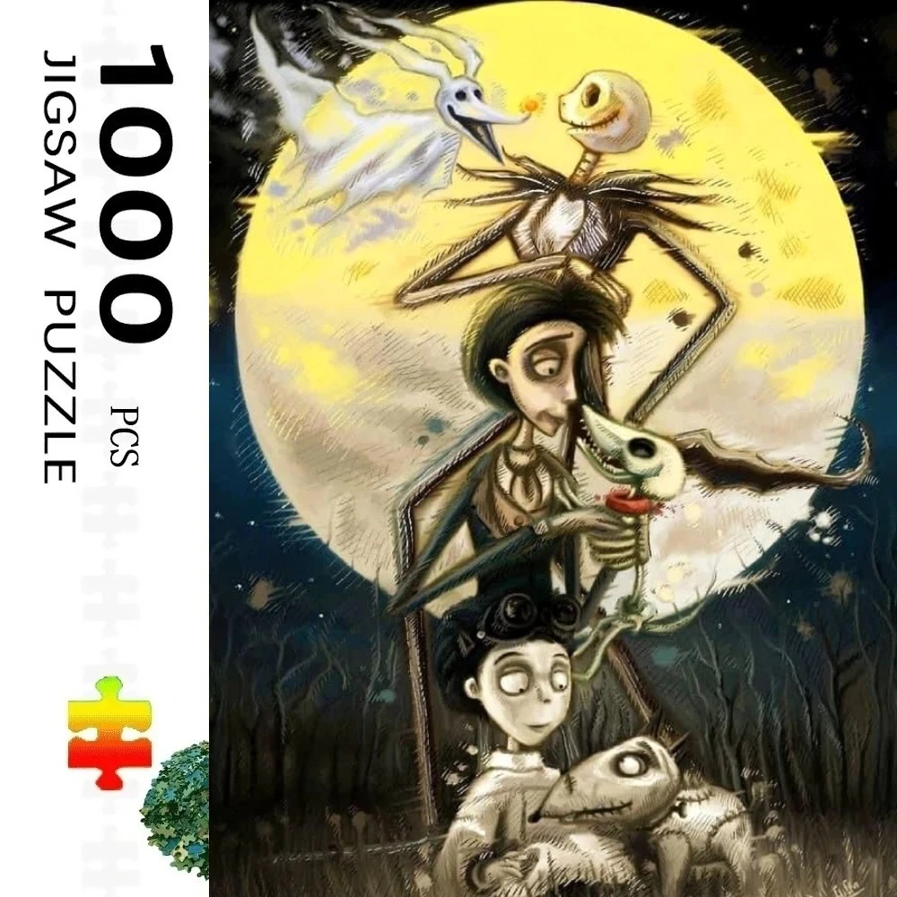 

Пазл на 1000 элементов для взрослых: «Мертвая невеста» (фильм ужасов), развивающая игра, рождественский подарок, декоративная картина