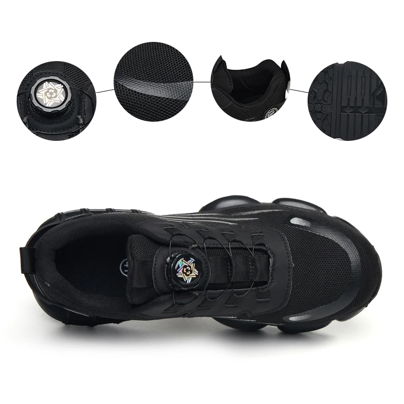 Men Women Safety Work Shoes Steel Toe Cap Anti‑Puncture Anti‑Slip Breathable Lightweight Industrial Labor Protection Work Shoes Steel Toe Safety Work Shoes Anti‑Puncture Anti‑Slip Lightweight Breathable Industrial Work Shoes for Men Construction Site Labo