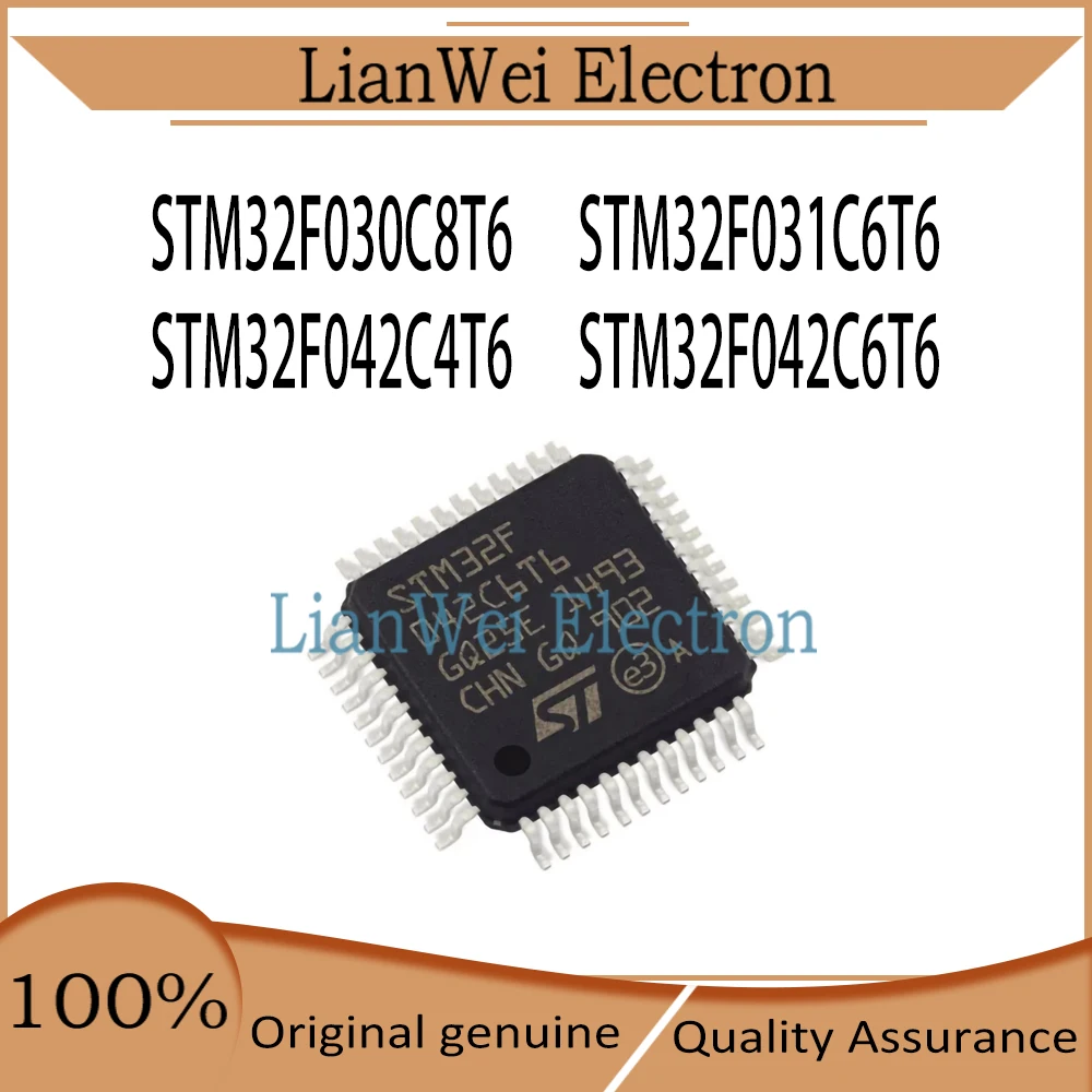 STM32F030C8T6 STM32F031C6T6 STM32F042C4T6 STM32F042C6T6 STM32F030 STM32F031 STM32F042 IC Chipset MCU LQFP-48