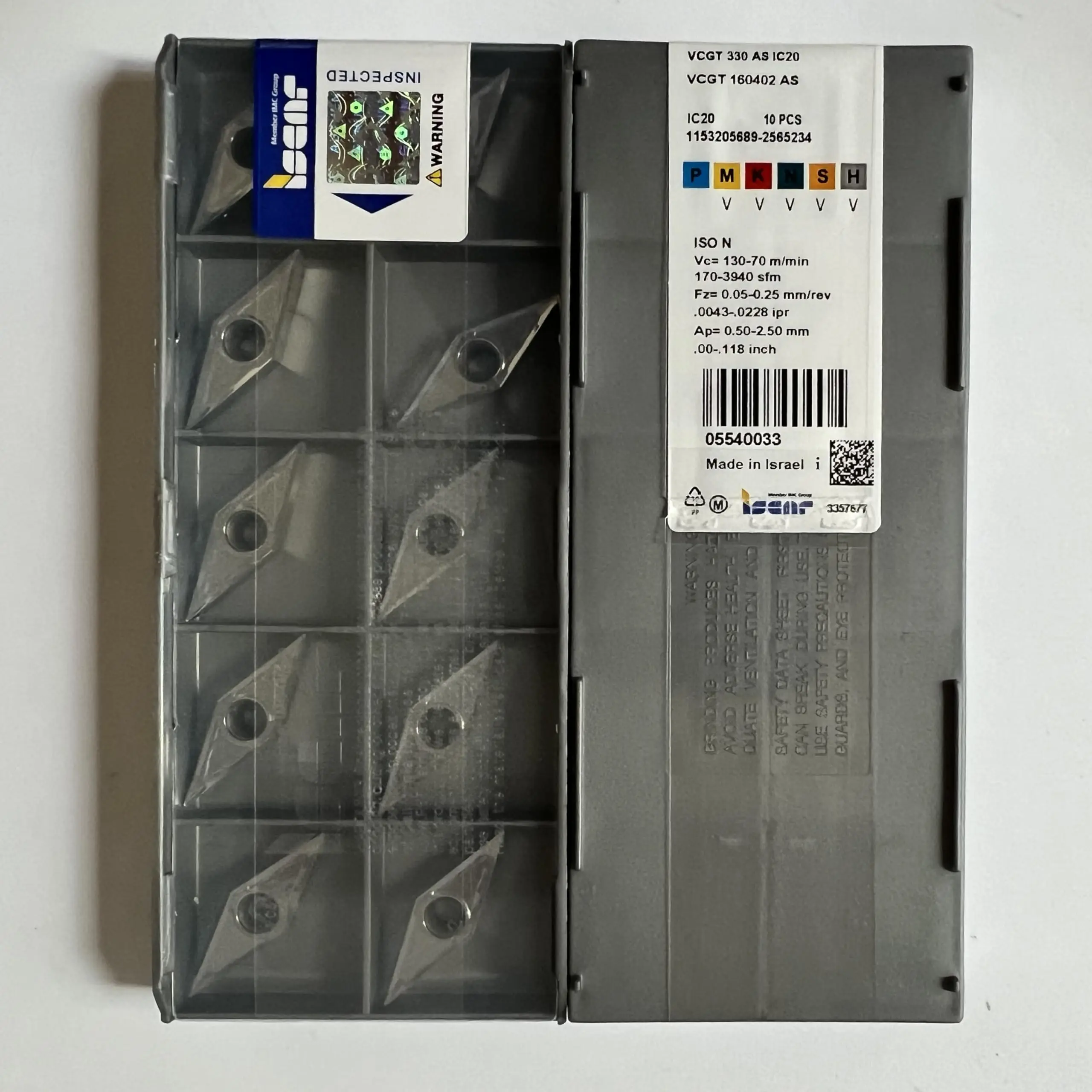 

Original blade VCGT160402-AS IC20 /Carbide CNC Blade 10 Pieces