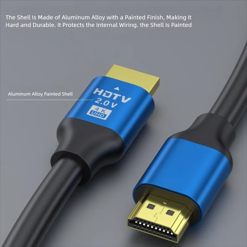 HDMI Cable 2.0 4K Cable 4K@60Hz 18Gbps Cable High Speed HDMI-compatible Male To Male Cord Compatible TV PS3/4 Projector Laptops