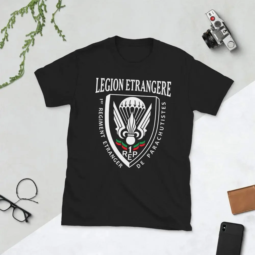 Legion Etrangere 1 Rep Paratrooper French Foreign Legion T-Shirt 100% Cotton O-Neck Short Sleeve Casual Mens T-shirt Size S-3XL