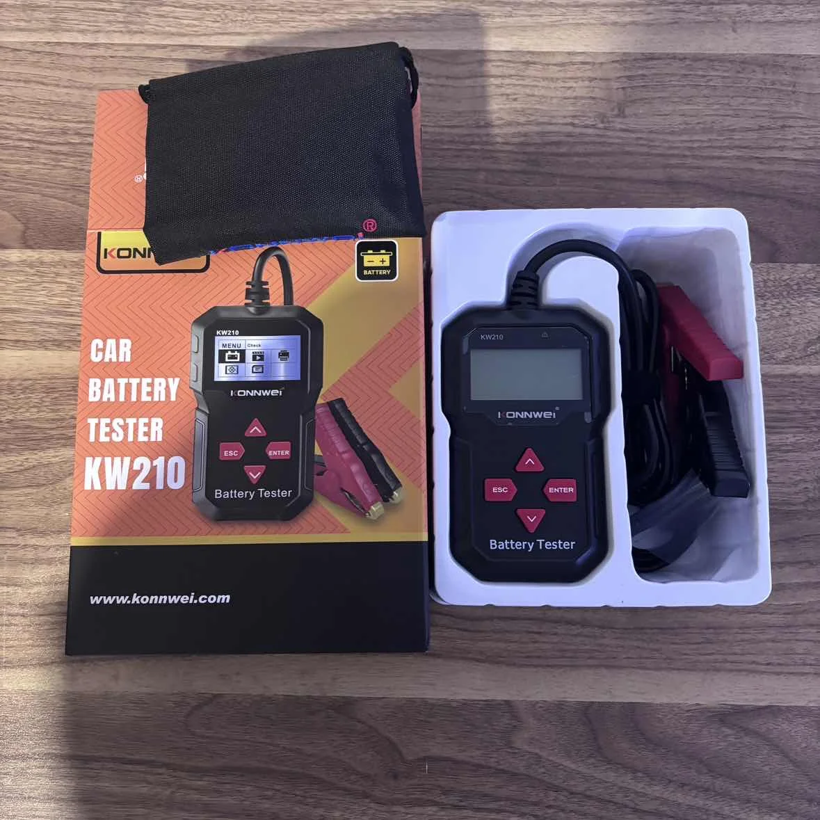 

BEST KONNWEI KW210 Automatic Smart 12V Car Battery Tester Auto Battery Analyzer 100 to 2000CCA Cranking Car Battery Tester