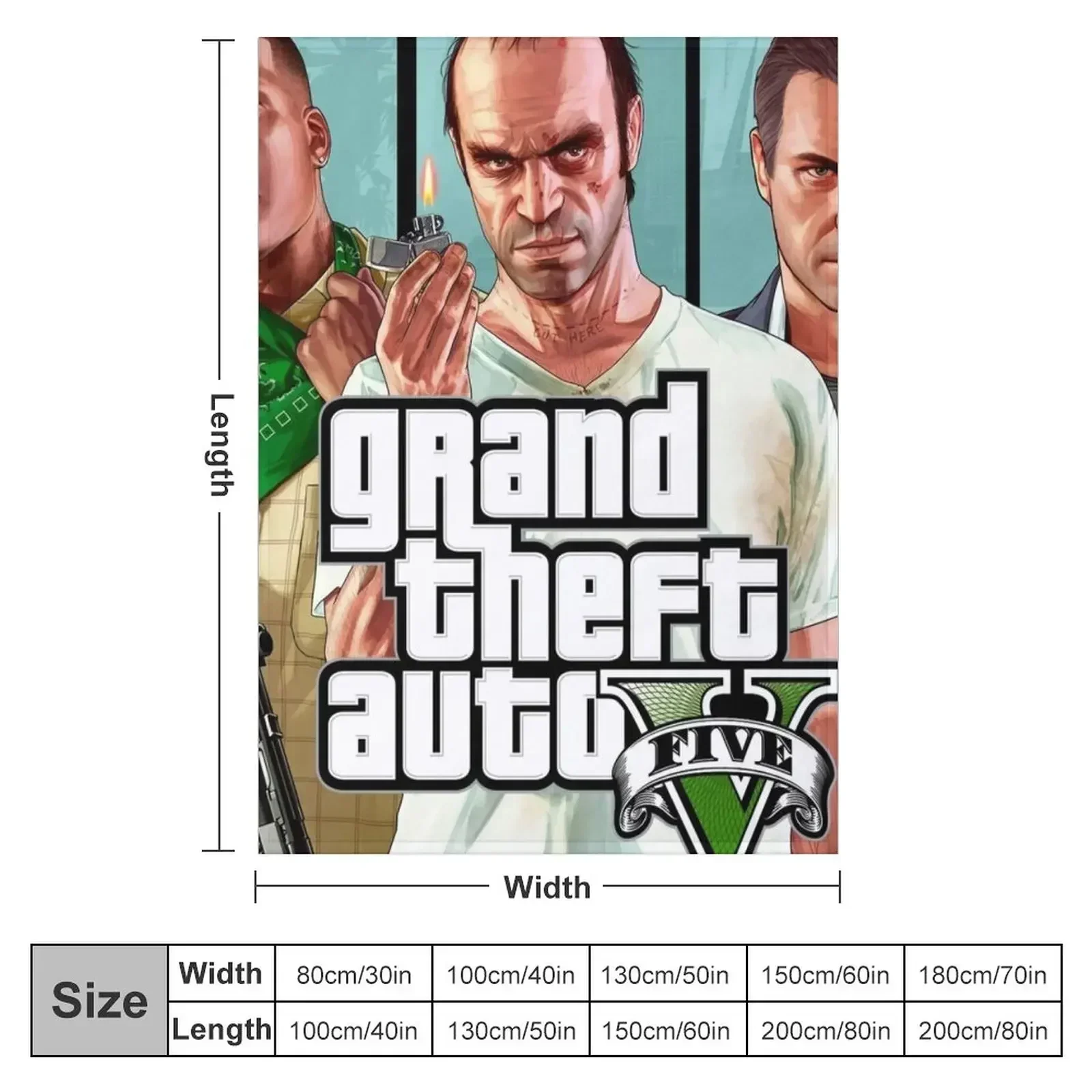 Onegran GTA theft auto 2021 Throw Blanket Picnic Polar Sofa Blankets