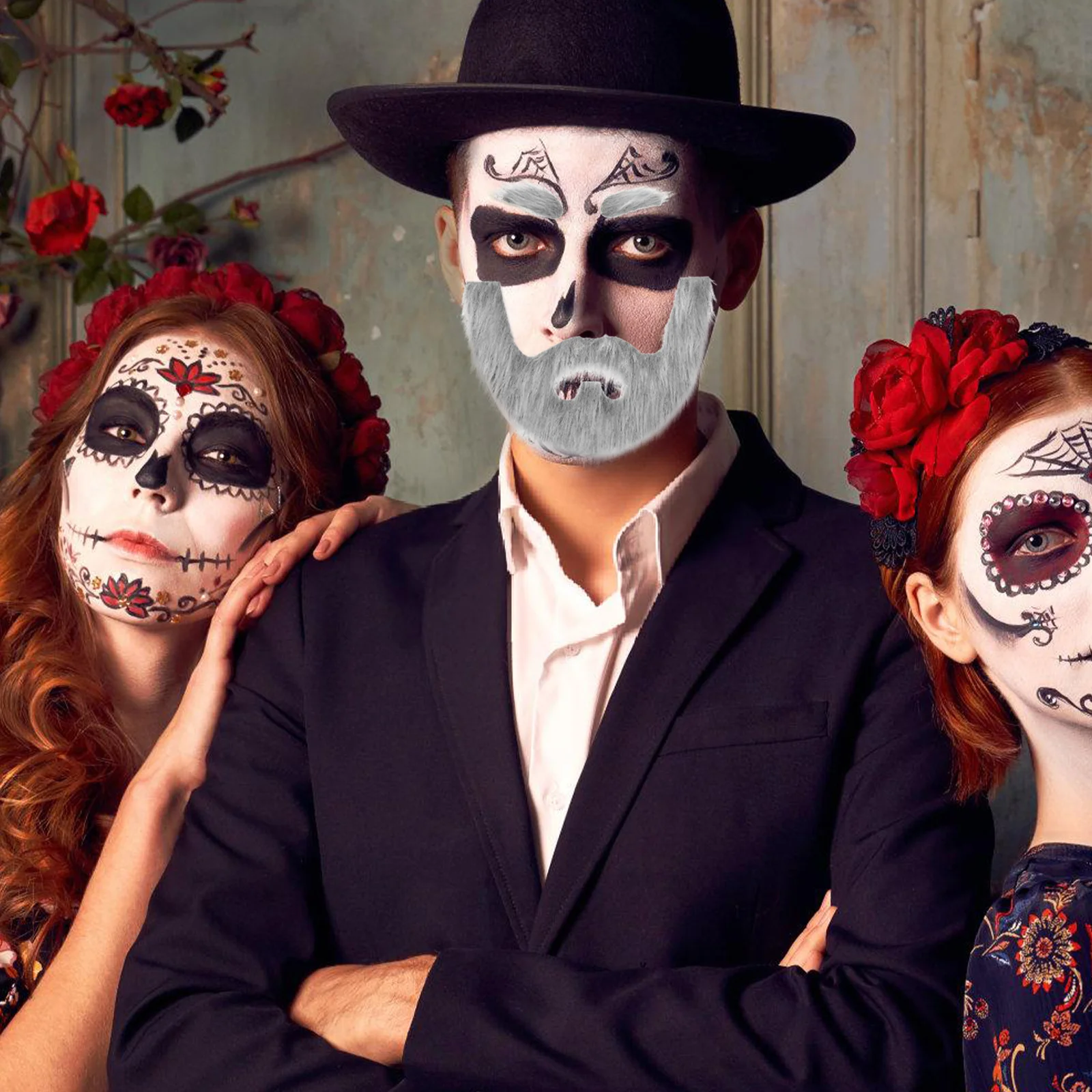 

1 комплект, поддельный реквизит, сделай сам, искусственные усы, вечерние карнавальные усы, реквизит для бороды, реквизит для фильма, косплей, декор для бороды, вечеринка на Хэллоуин, представление