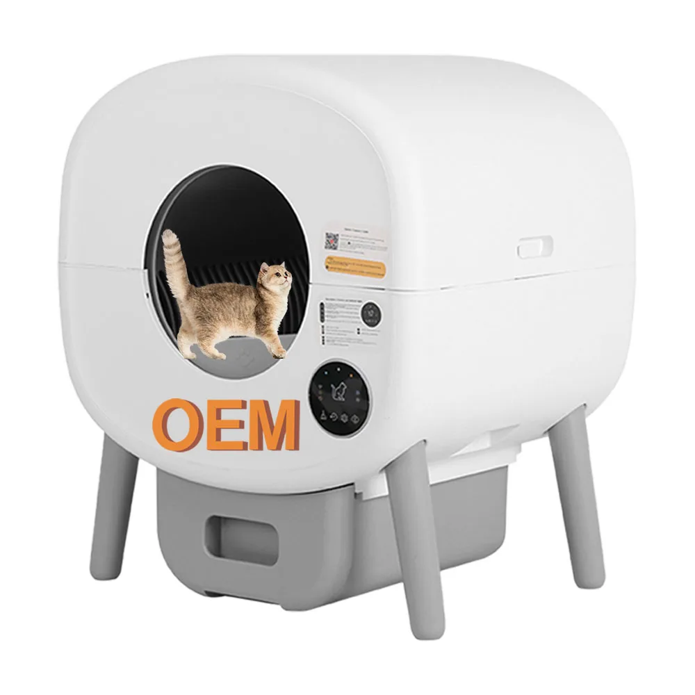 

76L large-capacity shell self-cleaning cat toilet accessories automatic cat litter box