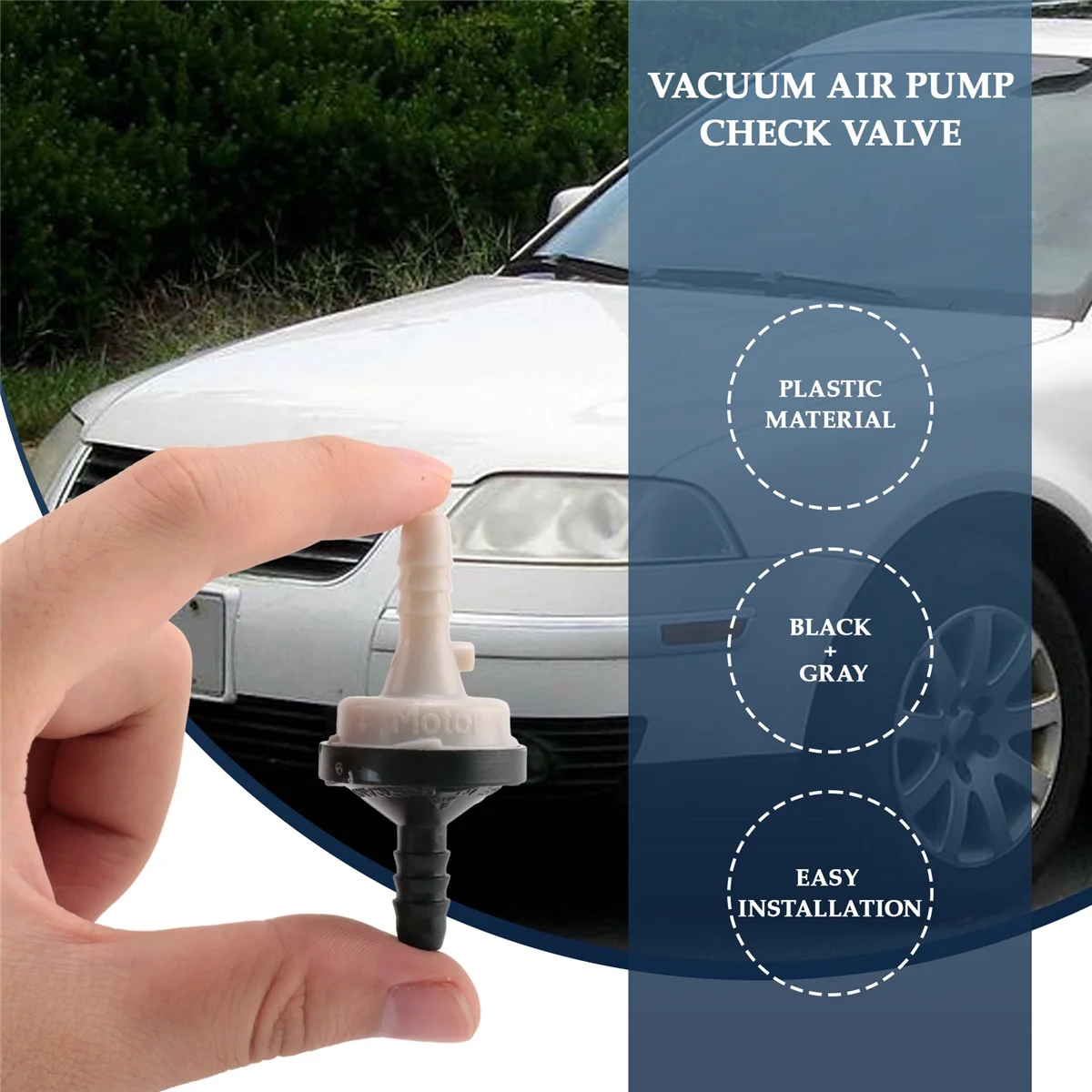 Válvula de retención de bomba de aire de vacío para A4 TT, 1,8 T, número de pieza: 058, 905, 291, 058, 905, 291K