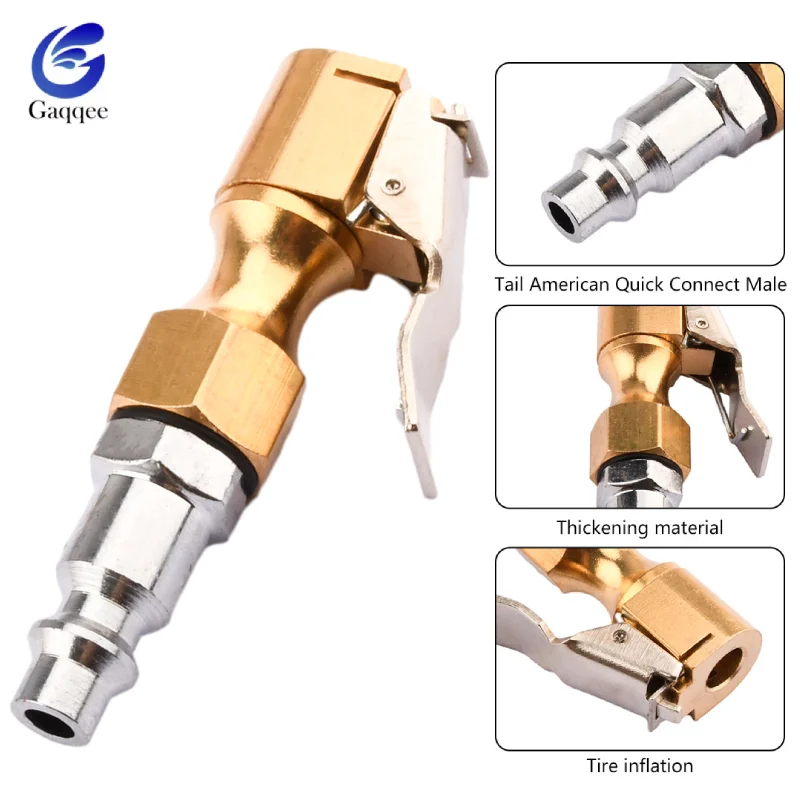 

1/10Pcs Normally Open/Close Air Pump Clamp Connectors Quik Male to Tire Inflator Clamp Connector For Bicycles/Motorcycles/Cars