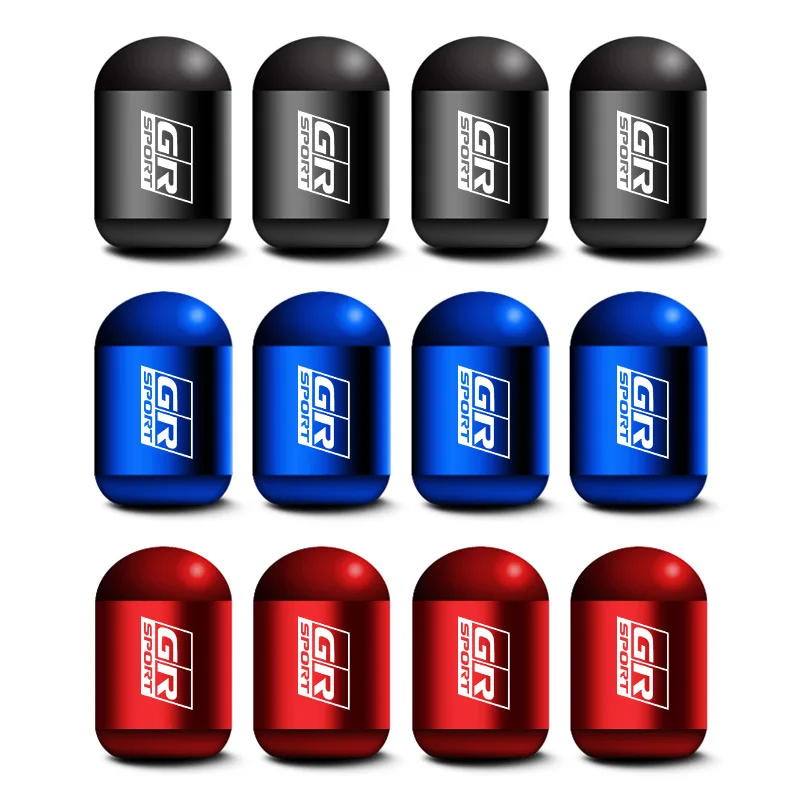 Laser car tire valve cap Laser gas nozzle cover Sport air valve core Anti-leakage universal nozzle cap