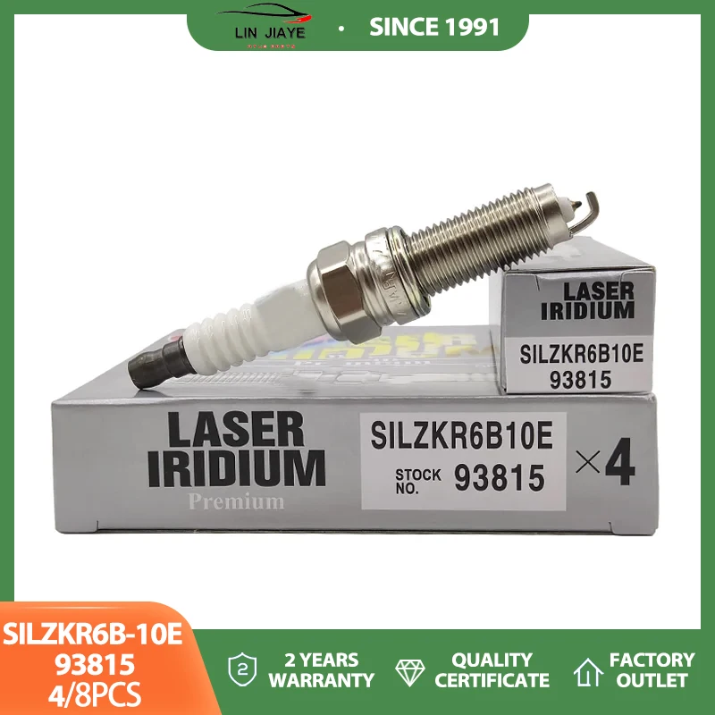 Iridium Platinum for Candle 93815 ILKR6F11 SILZKR6B11 SILZKR6B10E LDK6RTIP Replace Spark Plug for Denso VXUH20I Kia 1884610060