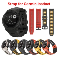 Correa de silicona para reloj inteligente Garmin Instinct, repuesto de pulsera de 22mm para garmin instinct/garmin instinct esports