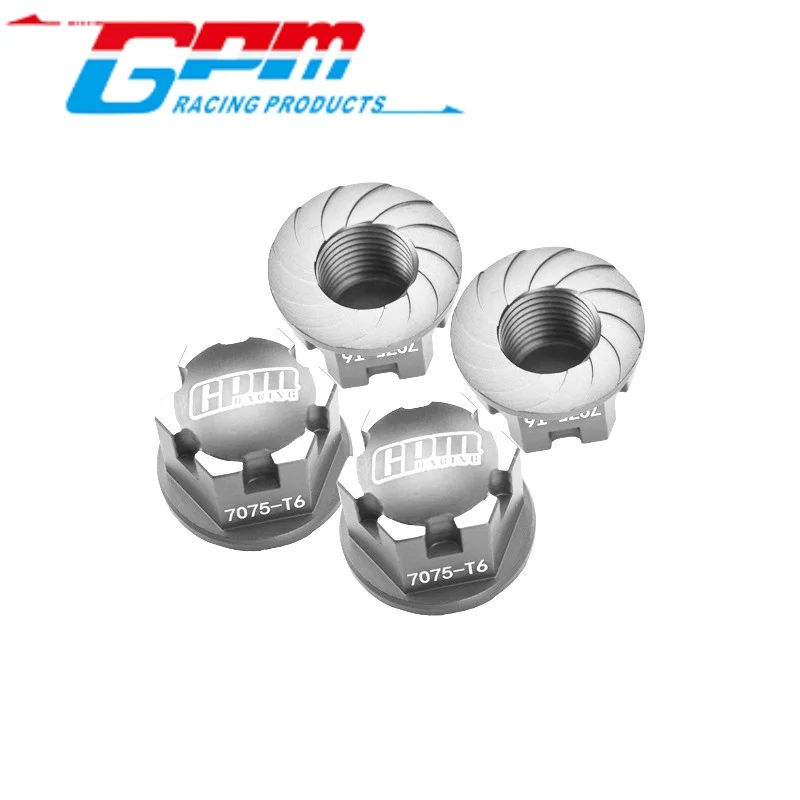 

GPM ER2005A Алюминиевые колесные замки (фиксаторы) из сплава 7075-T6 для Traxxas 1/10 E-REVO VXL 2.0 и 1/8 Sledge RC Upgrade