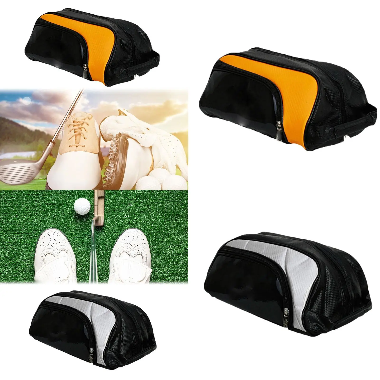 

Универсальная сумка для хранения обуви для гольфа с внешним карманом, легкий органайзер для обуви для бега, спортзала, путешествий, для носков, футболок, перчаток, для мужчин и женщин