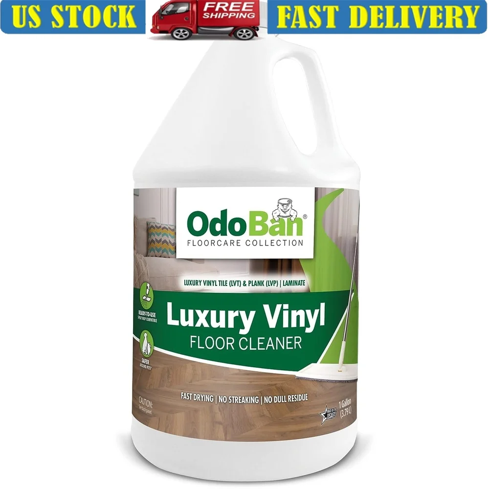 

Готовый в использовании роскошный виниловый очиститель для пола, не полосатый, нейтральный pH, мульти-поверхностный, нежная формула, 1 галлон, безопасные домашние животные, дети