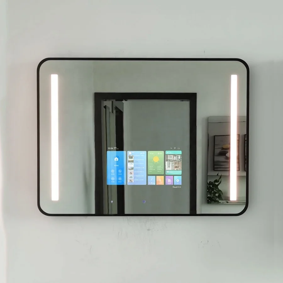 Bathroom Smart Lighting Anti-Fog Magic Mirror TV With LED Touch Screen
