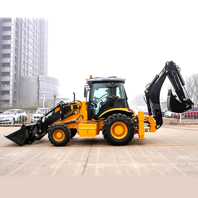 strong loading capacity quick hitch device four in one backhoe industrial backhoe loader backyard backhoe