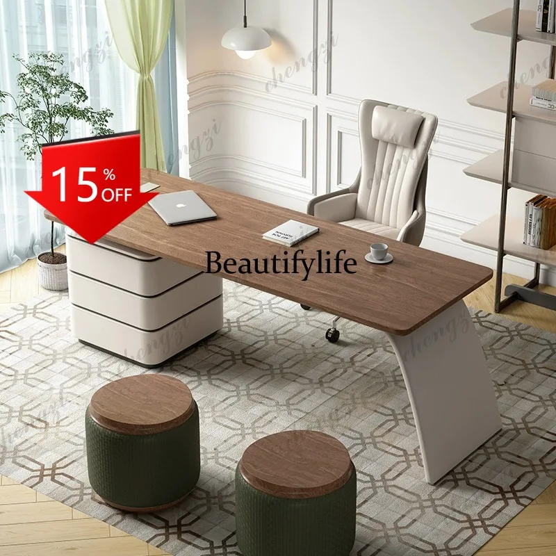 G153 Design Organiser Computer Desks Storage Shelf Wooden Adult Drawers Gaming Desk Notebook White Mesas De Computador Furniture