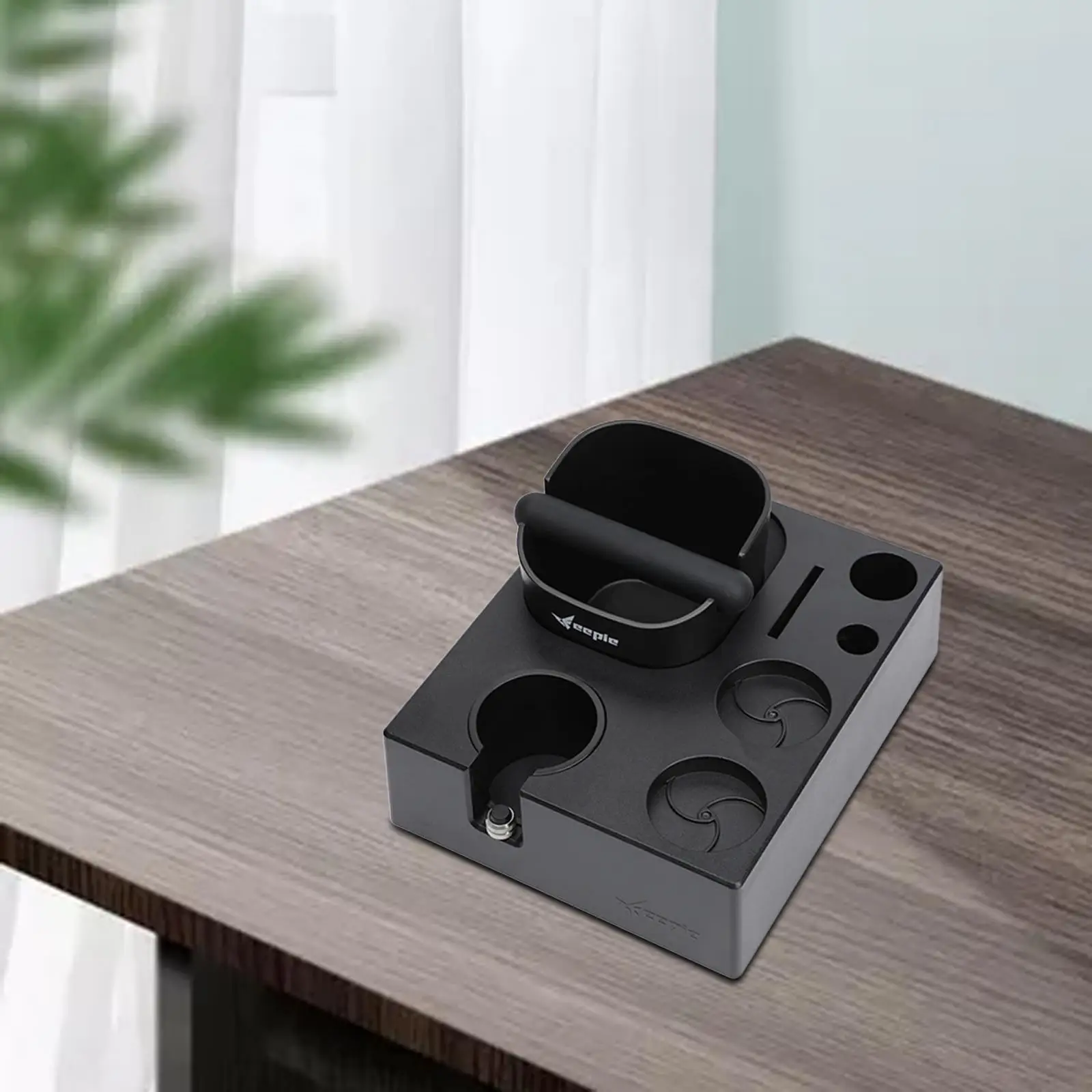 

Многофункциональная станция для бариста: прочный ABS-бокс для отбивания кофе и трамбовка для ежедневной организации кухни