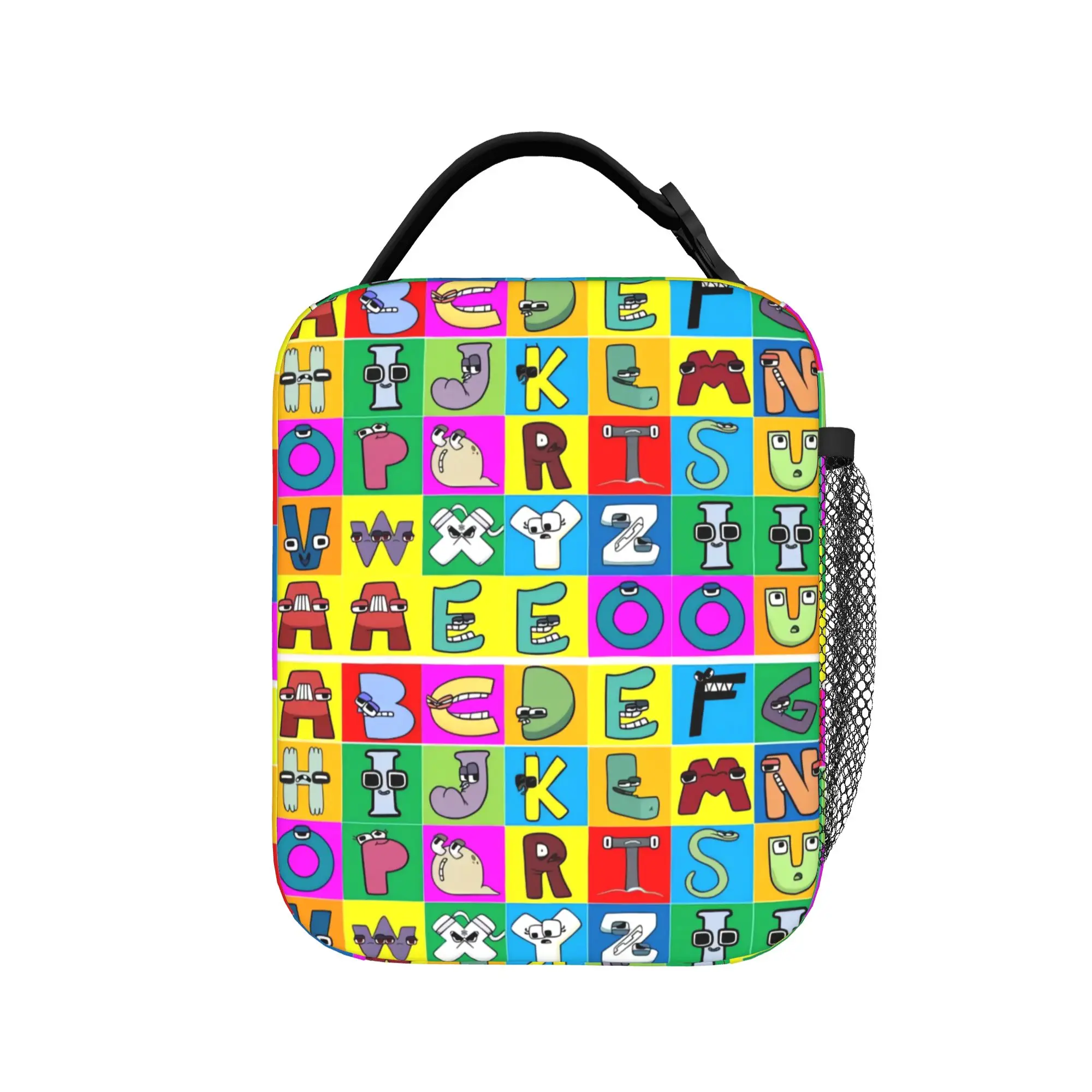 Popular Alphabet Lore Lunch Bag  Casual Lunch Box For Adult Picnic Convenient Cooler Bag Waterproof Design Thermal Tote Handbags