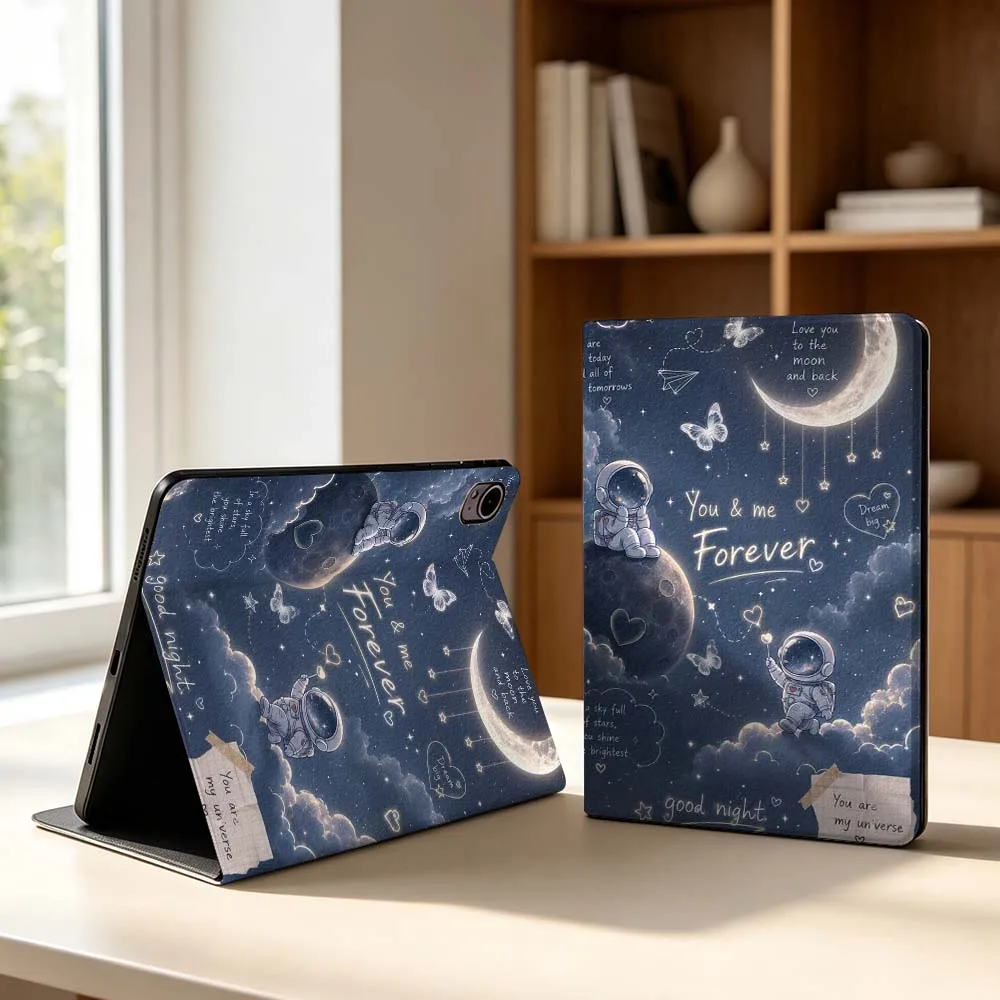 Cartoon Astronaut Art For Honor Tab Magic Pad GT X9a 6 X9 X8A X8 V8 V7 9 V9 8 2 3 4 13.3 10 Pro Inch Tablet Case Gift