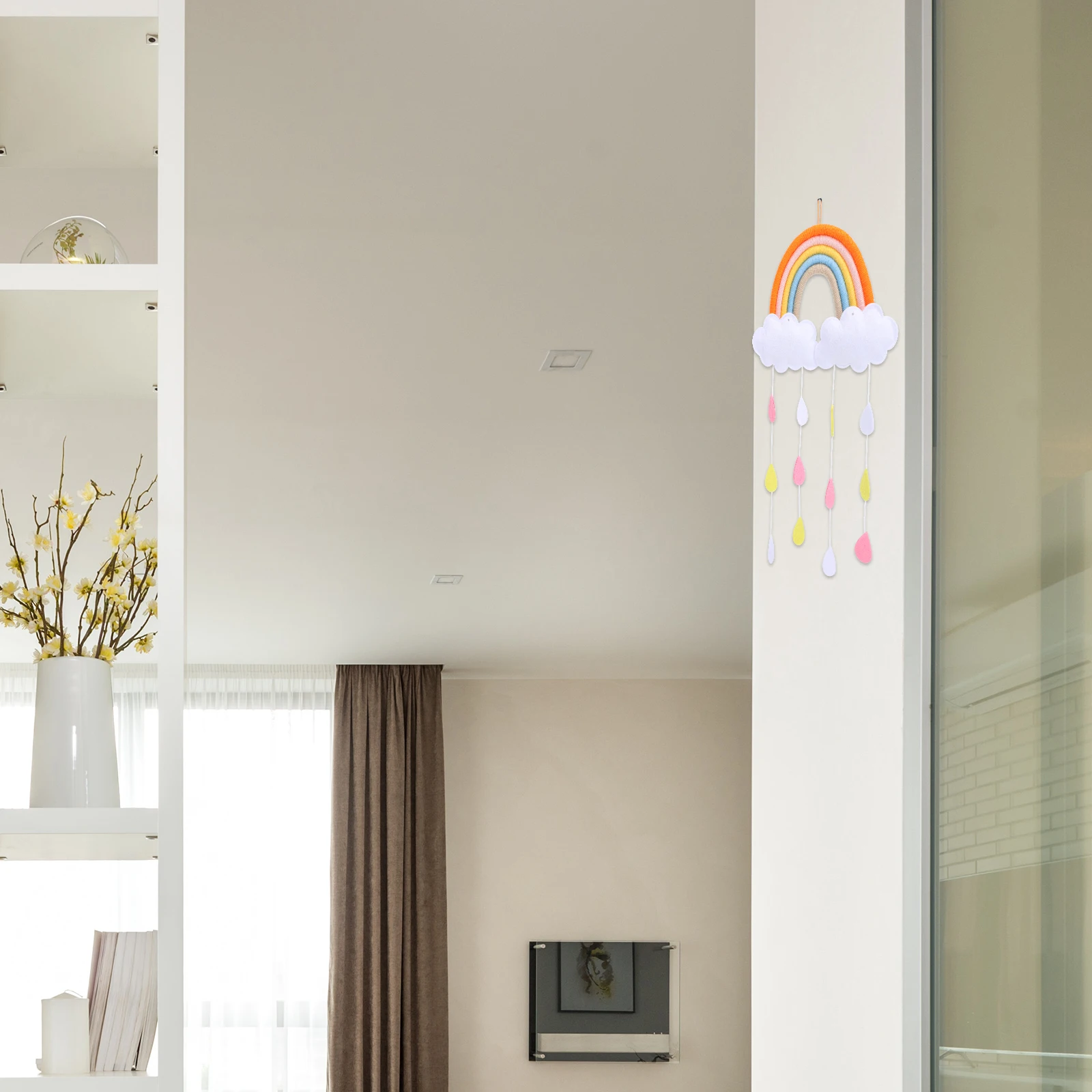 

Kids Bedroom Hanging Rainbow Cloud Ornament Creative Decorative Wall Art Decor for Child Room Accessory Kids Bedroom Ornament