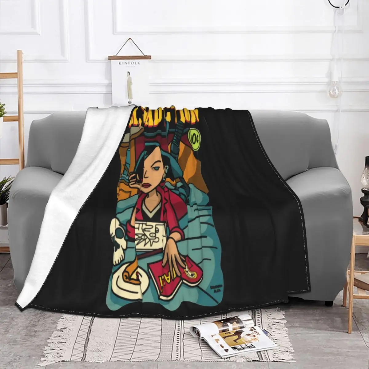 Men T- Sick Sad Fiction Jane Lane 1 T Women Famous Rock Western Style Party Graphic Letter Womens Mens Throw Blanket