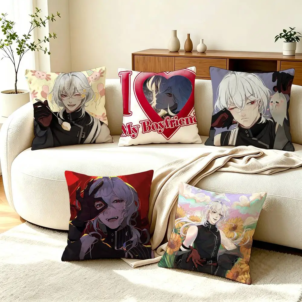 A-A Date with Death G-Game  Square Double-Sided printed Pillow Case Bedroom Bedside Pillow Sofa Cushion Cover