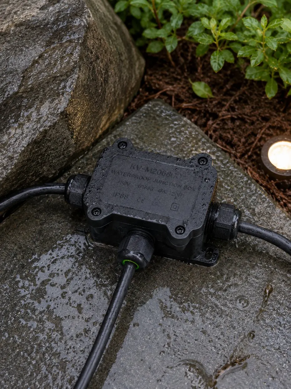 IP68 Wasserdichte Anschlussdose 2/3/4-Wege 4-Poliger Elektrischer Kabelverbinder 32A 250V 3-10mm Kabelverbindung für Außenbeleuchtung