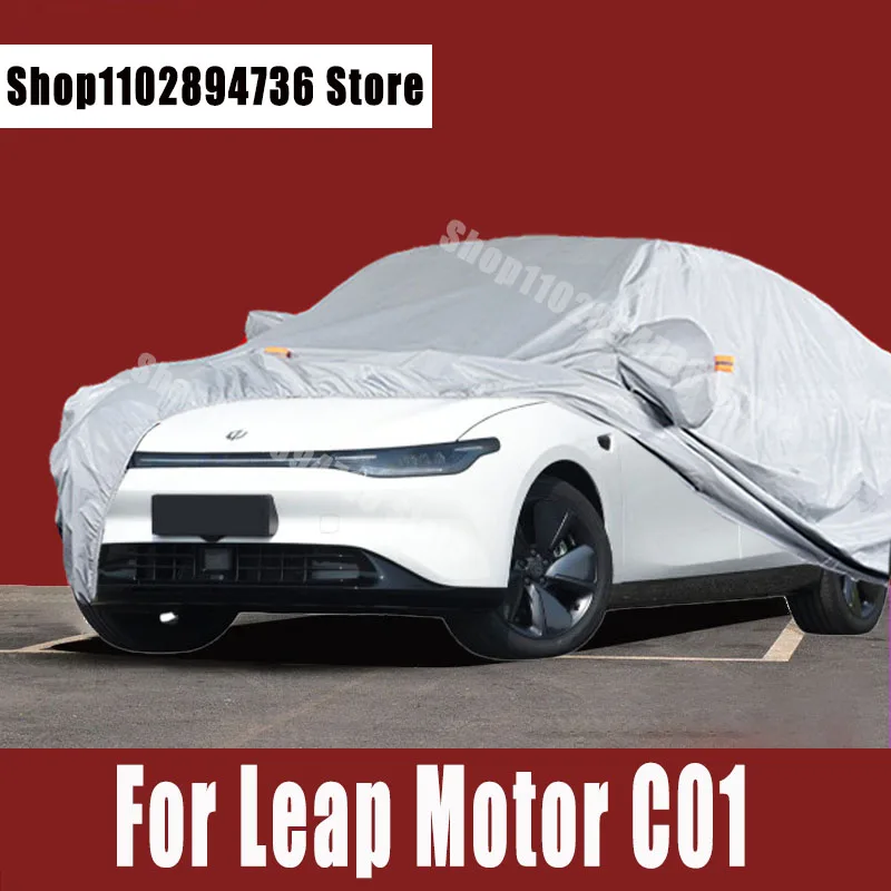 

For Leap Motor C01 Car Covers Outdoor Sun uv protection Dust Rain Snow Protective Auto Protective cover