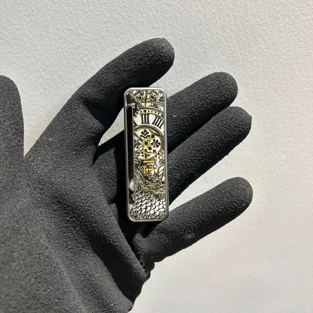 Pel EDC Tita الفولاذ المقاوم للصدأ طلاء مضيء المغناطيس الميكانيكي تململ المنزلق الألعاب الحسية طرق متعددة للعب ألعاب التململ #2