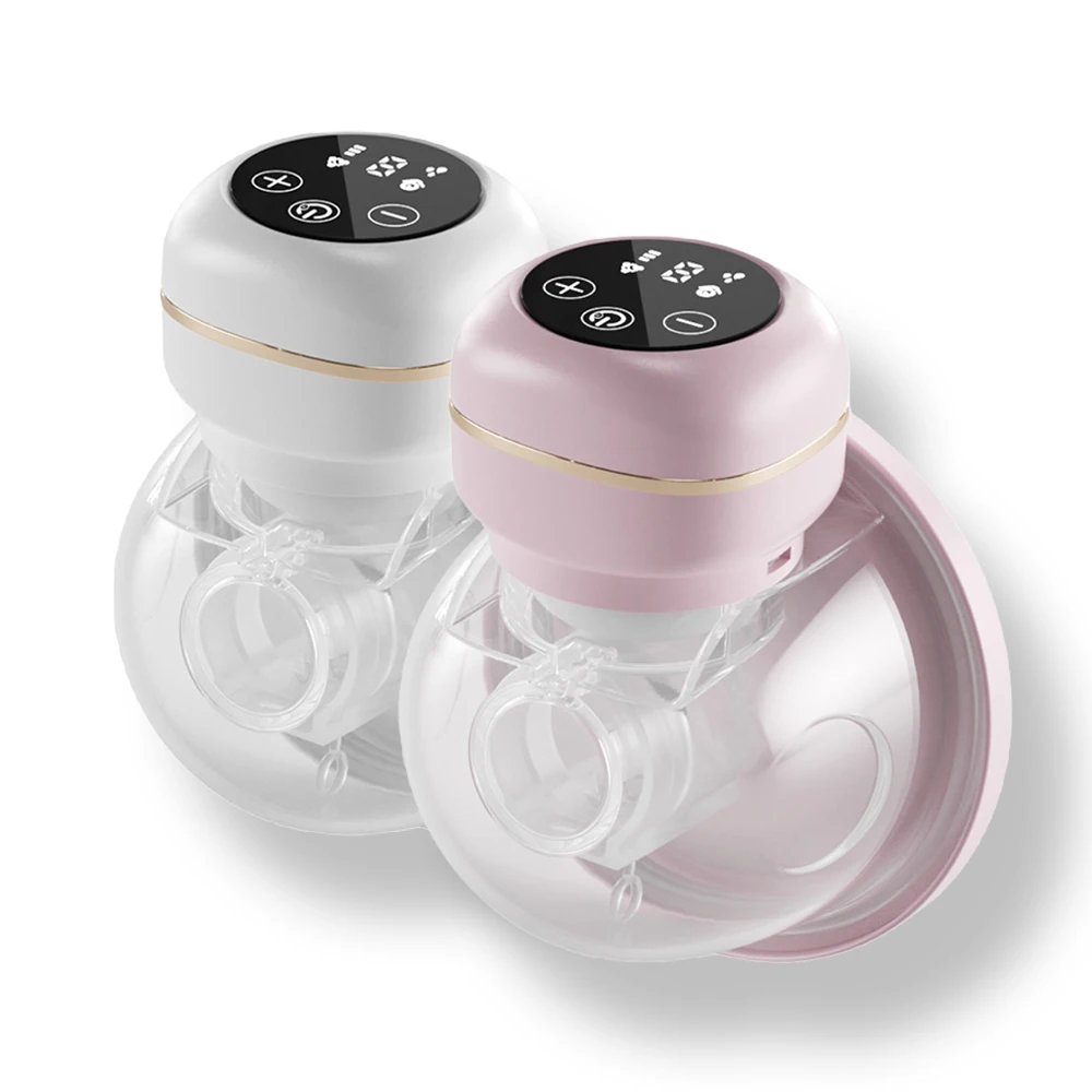 

2/1pcs Wearable Breast Pump Electric Breast Pump Hands Free Low Noise Milk Puller with 26mm Silicone Flange for Breastfeeding