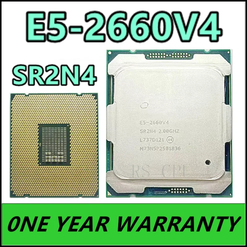 E5 2660 V4 E5 2660V4 E5-2660V4 E5-2660 V4 SR2N4 2.0GHz 14-Core 35MB 105W Empat Belas Inti 35M LGA 2011-3 CPU