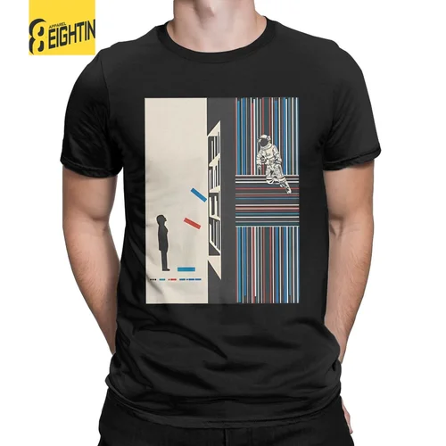 Camisetas para hombre The Stay Poster moda interestelar 100% camisetas de algodón manga corta película espacial camiseta cuello redondo ropa 6XL