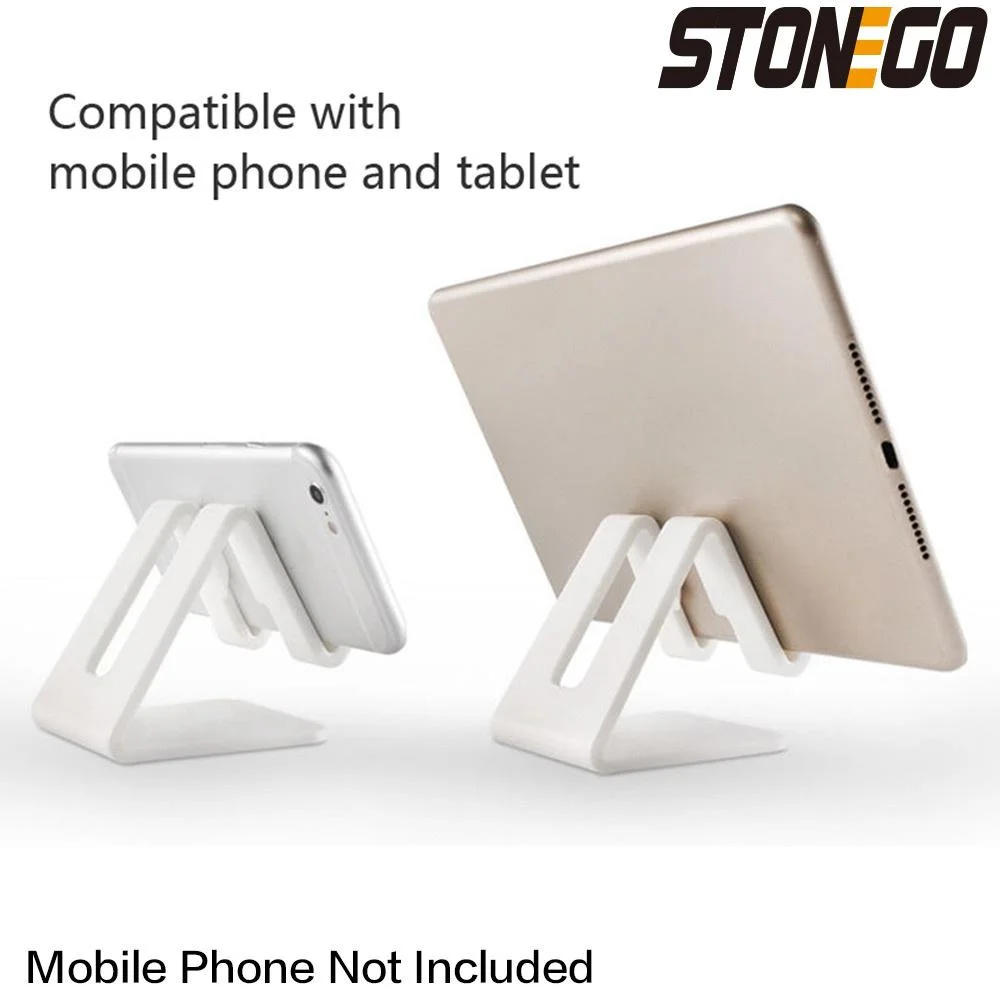 Suporte triangular para telefone, suporte universal de plástico para celular e tablet, design ajustável