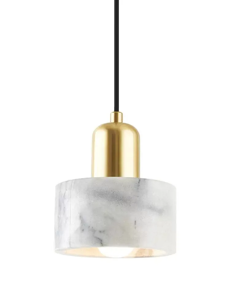 Marble light luxury bedroom bedside lamp small pendant lamp North European and American style pendant lamp minimalist