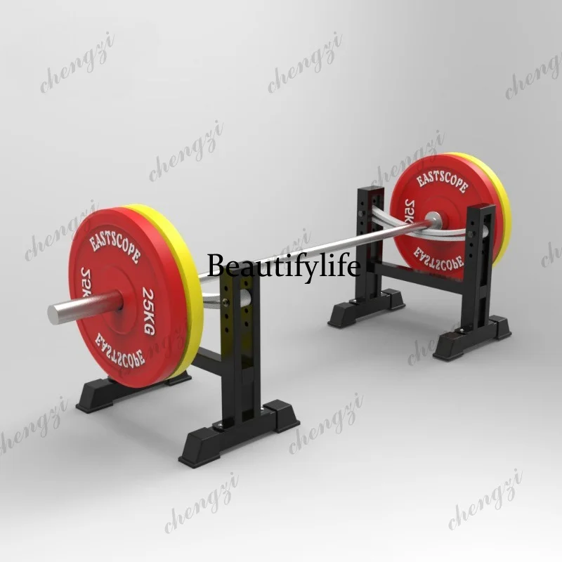 Deadlift buffer frame Gym auxiliary device Deadlift high table Four-gear adjustable household Deadlift buffer pad