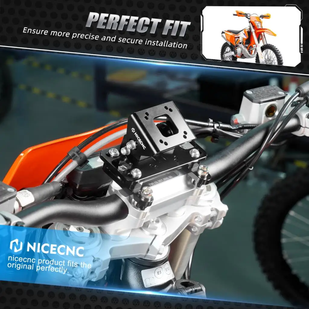 NICECNC Adjustable Navigation GPS Mount Bracket For KTM EXC 300 Husaberg Husqvarna GasGas Sherco Yamaha Suzuki TM Beta Kawasaki