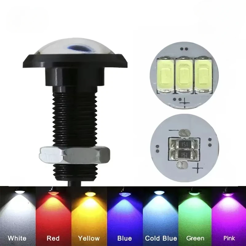 

1pcs Eagle Eye LED Car Light Bright Daytime Running Lights DRL For Motorcycle Auto Parking signal Lapms 12v 24v Alloy Shell