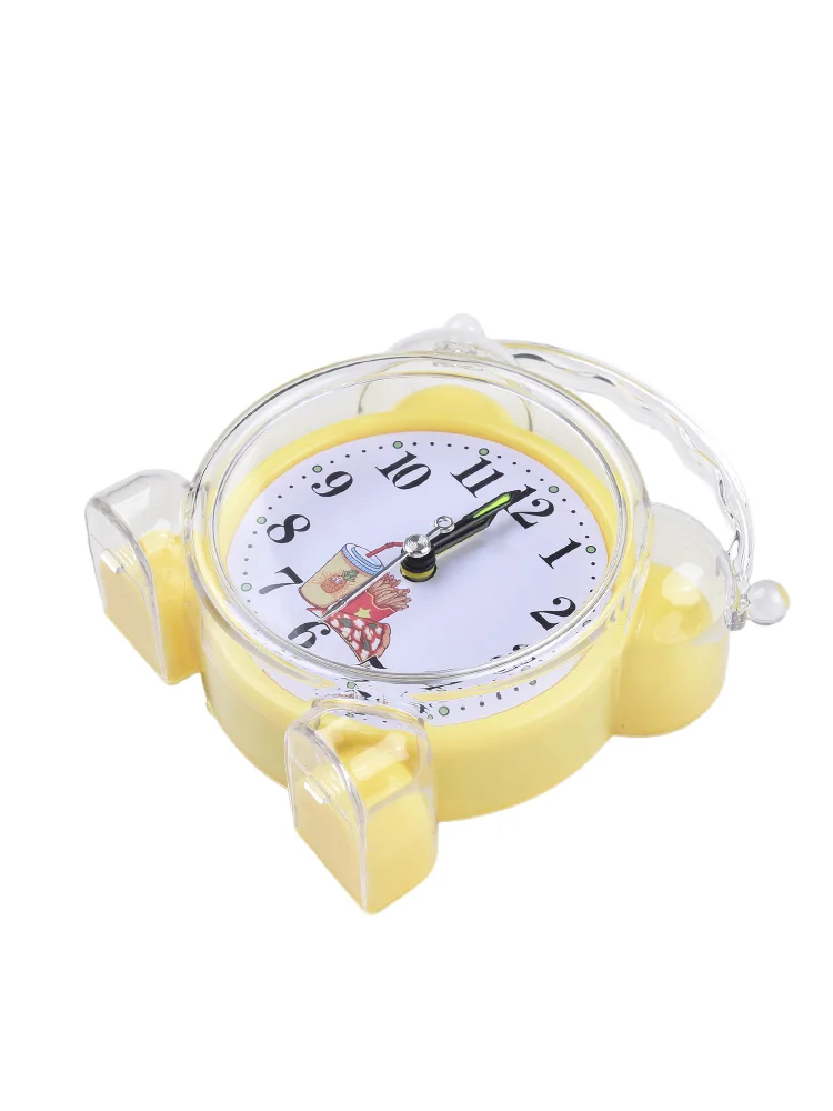 

High Qulity Practical Brand New Alarm Clock Cute Yellow/Red/Blue/Pink/Orange 11.6x10.2cm Bedside Desk Convenient