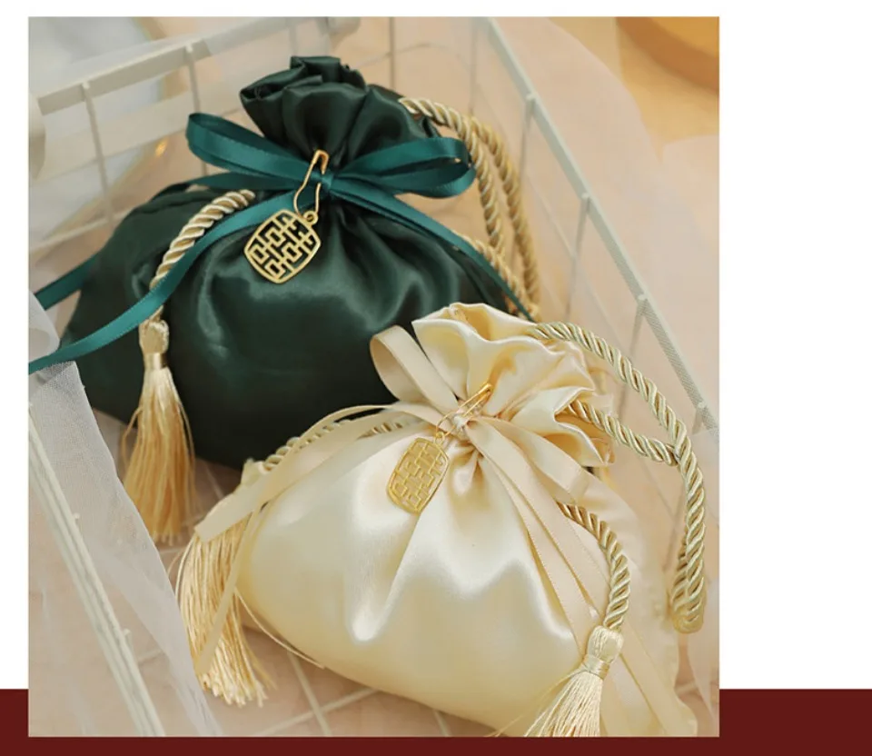10/30/50 Pcs Luxus Verpackung Kordelzug Samt Beutel Beutel Geschenk Tasche Für Hochzeit Süßigkeiten Boxen Mit Perle string Dekor Gefälligkeiten Taschen – Detail 14