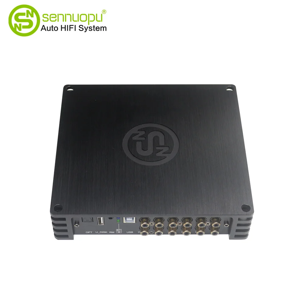 Sennuopu HIFI‑K10 8CH Car Amp, Built‑in 10CH DSP Processor, Hi‑Fi Car Audio Tuning Amplifier