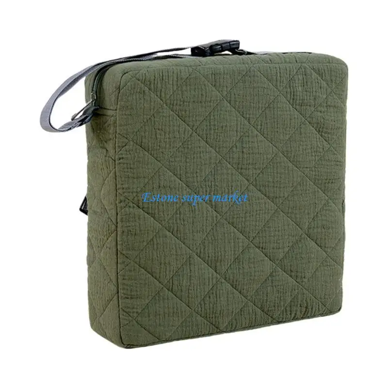

090B Toddler Dining Pad Comfortable Cotton Portable Chair Height Increase Pad with Adjustable Strap for Travel Home